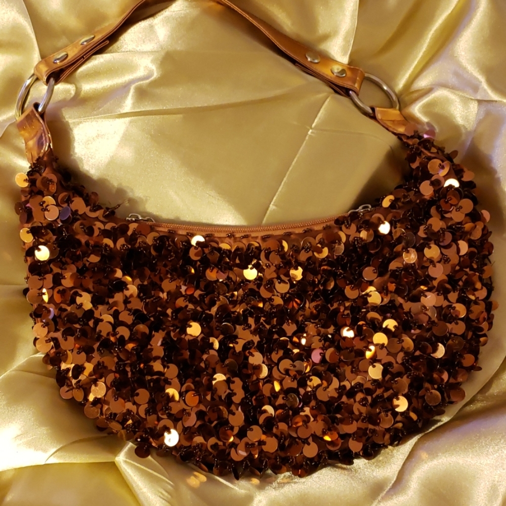 Copper Sequin Purse